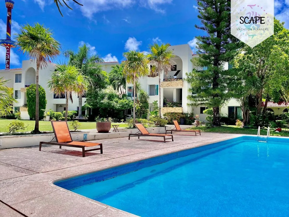 Amplio Departamento De 3 Recamaras + Piscina En Zona Hotelera Cancún Apartament